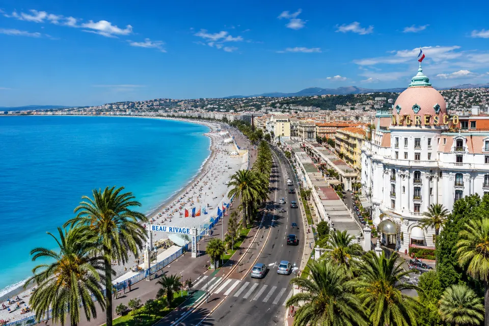 Promenade des Anglais à Nice et Côte d'Azur